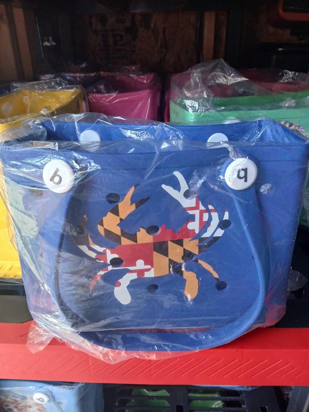 Blue Maryland Flag Small size - bogg like bag
